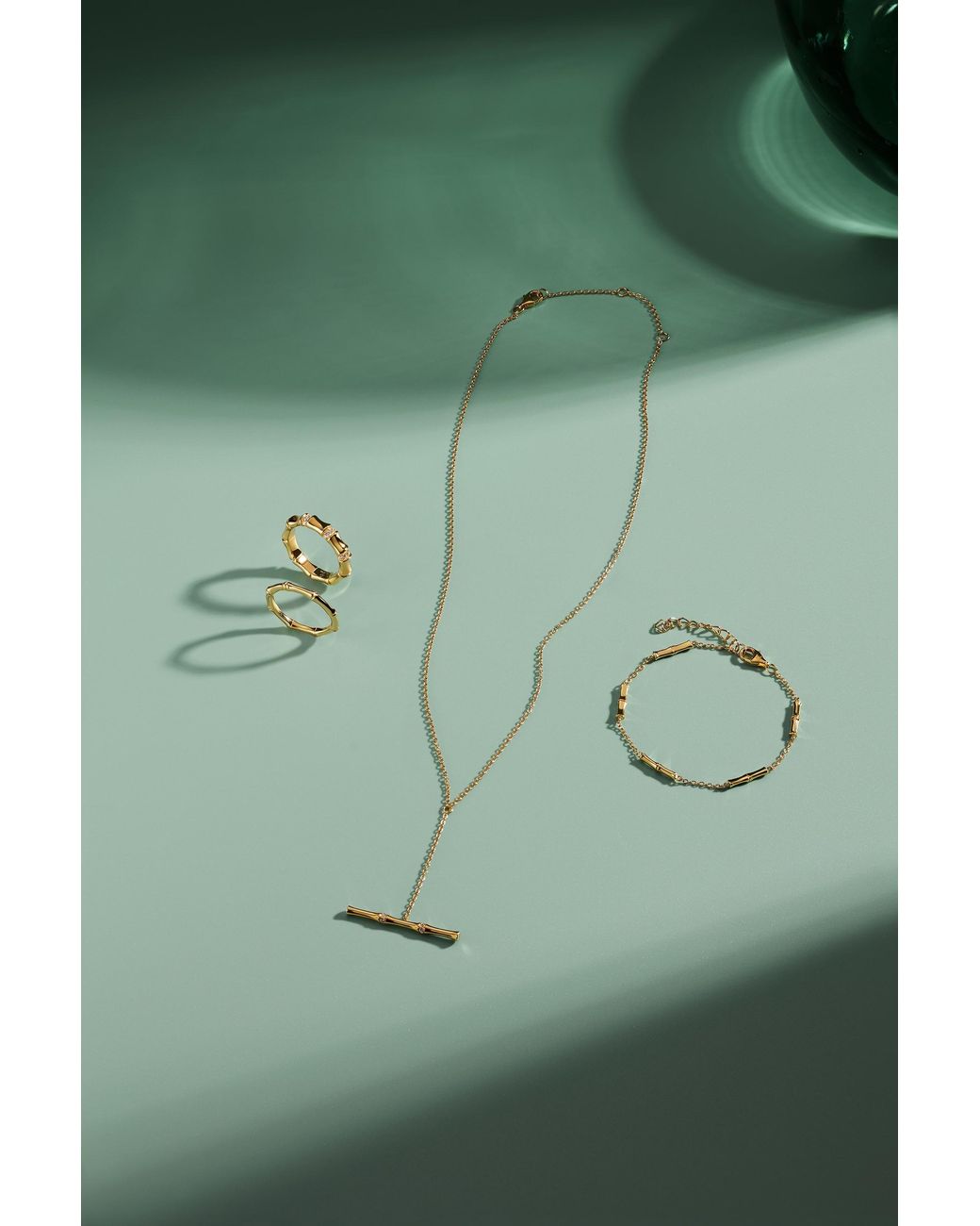 Vanhi Metallic Bamboo Ring