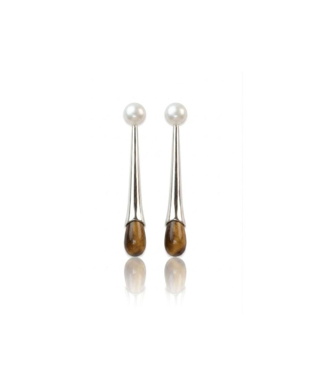 VIEA Metallic Solis Veil Drop Earrings