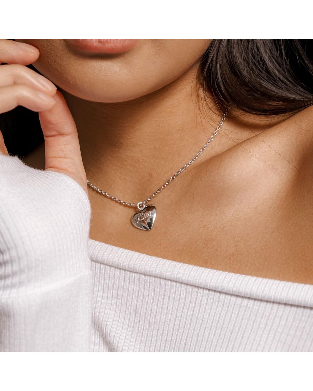 Cloud Haven Metallic A Pittie Has My Heart Necklace