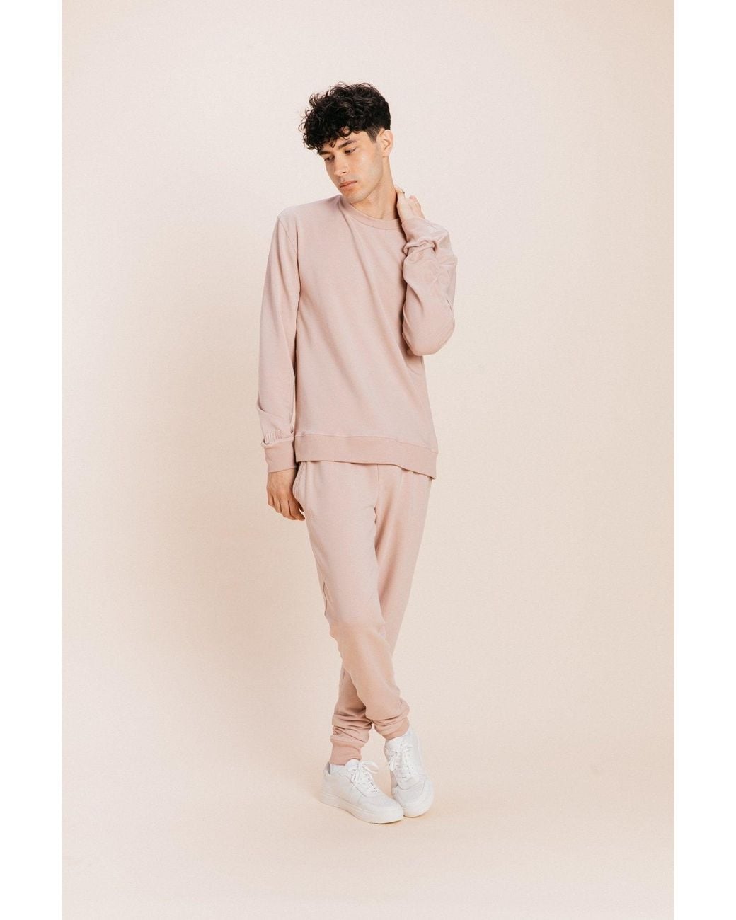 Ocio Leisurewear Pink Classic Softcore Jogger for men