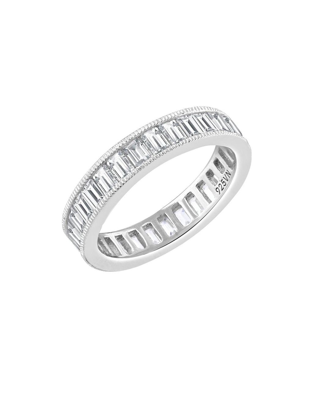 Diamonbliss Metallic Marilyn Monroe Baguette Eternity Ring