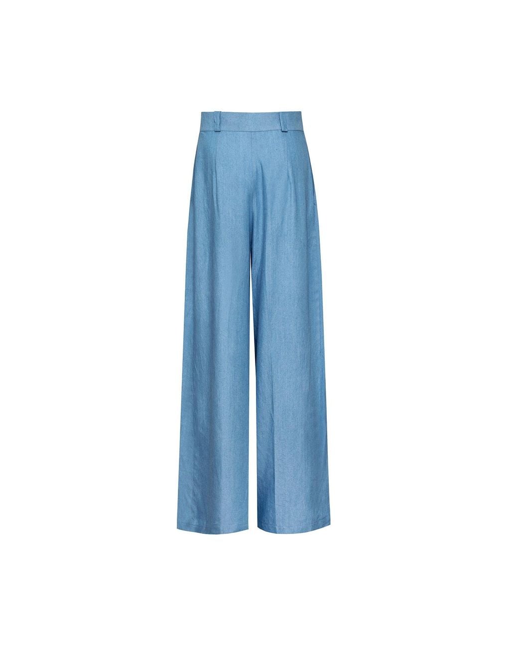 Audrey Vallens Blue Denim Tencel Trouser