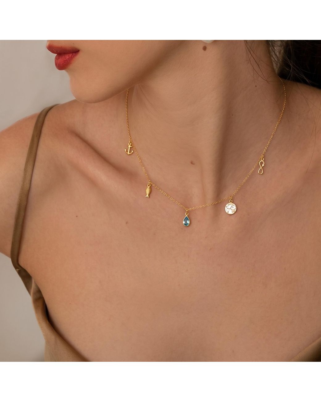 With Love Darling Metallic Planet Necklace