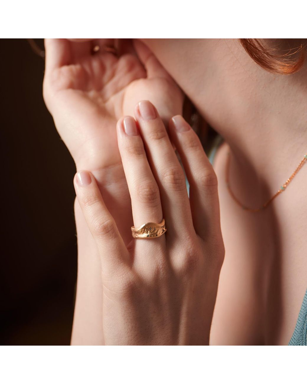 Janus Edinburgh Natural Portobello Vermeil Ring