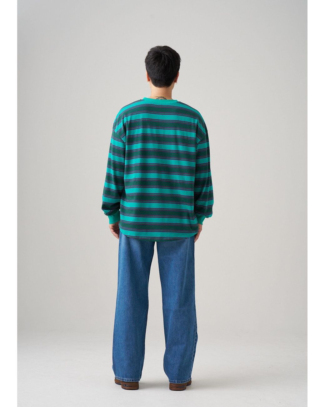 Éclectique Green Long Sleeve T-Shirt for men