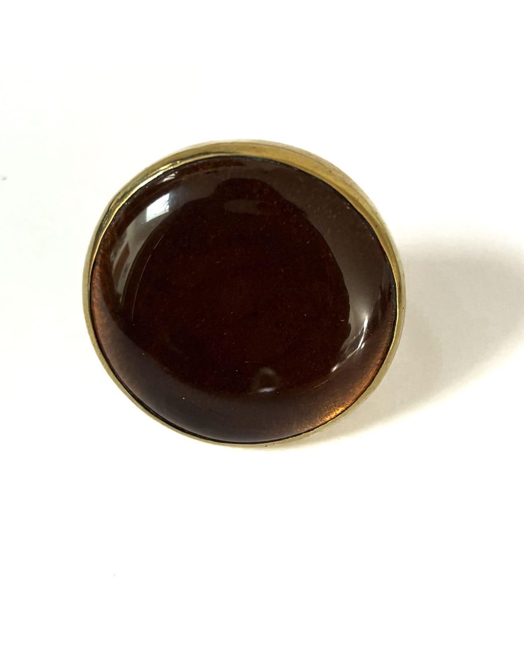 Lala Salama Brown Wazi Glass Ring