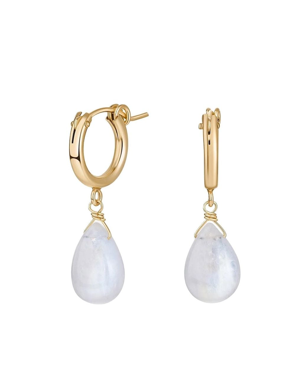 Katy Faye Metallic Neutrals Avery Moonstone Earrings