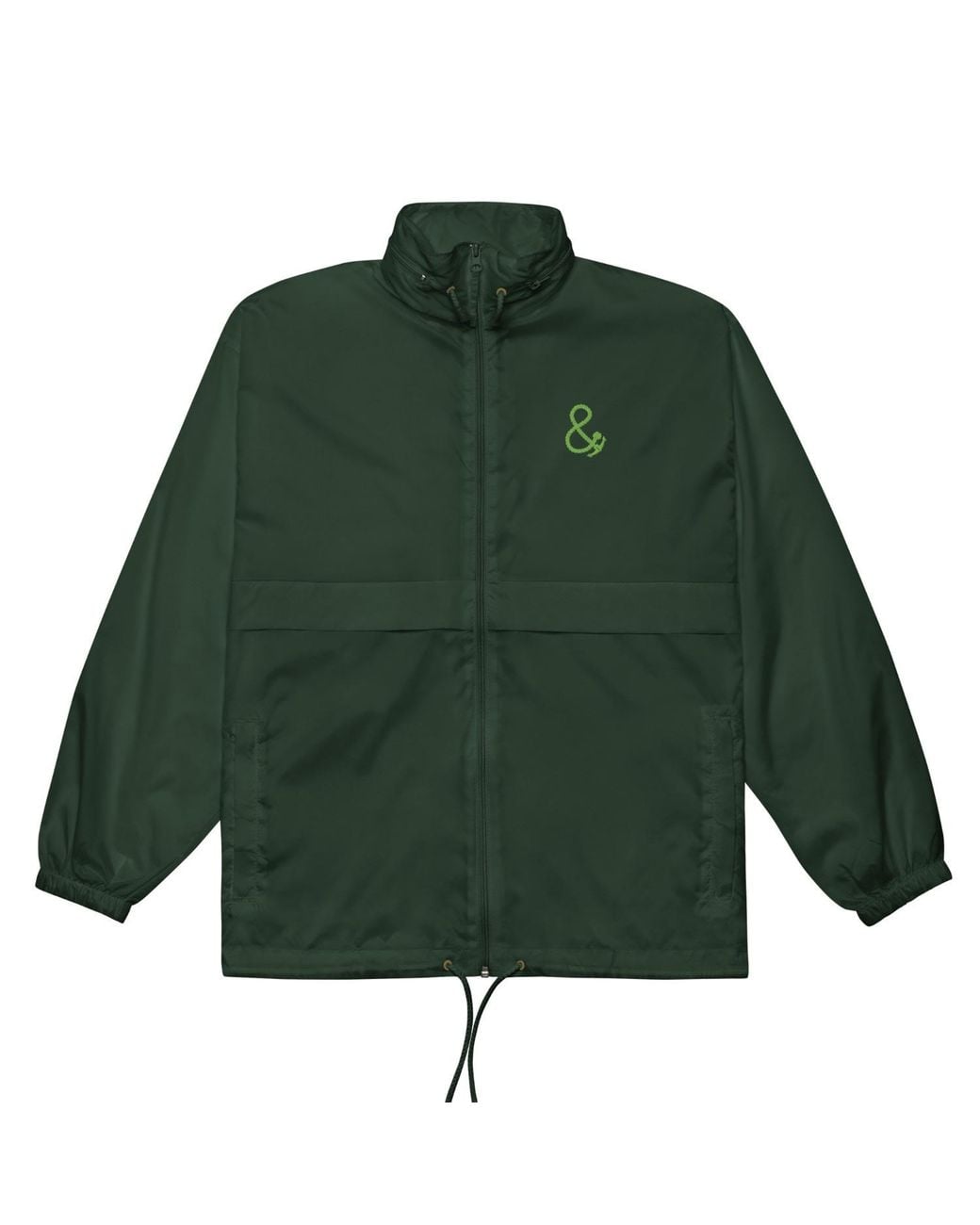Anchor and Crew Green Forest Under Pressure Sports Club League Embroidered Windbreaker Coat