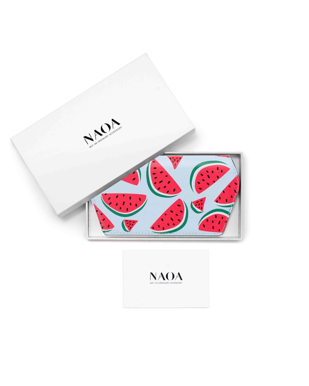 Naoa Red Slim Glasses Case Watermelon