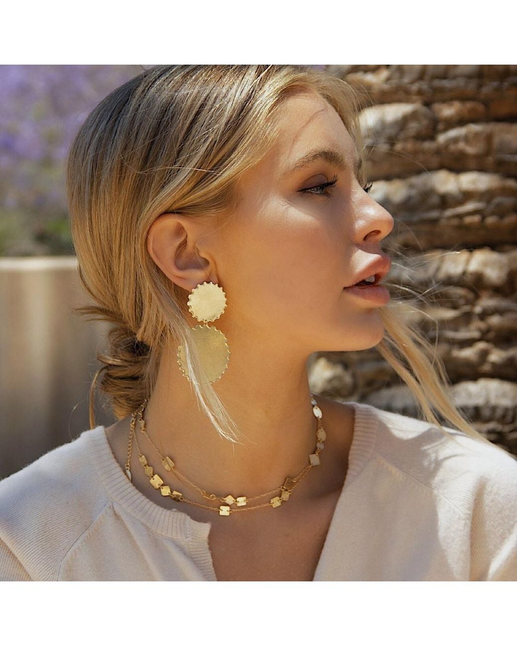 Marcia Moran Metallic Ilene Earrings