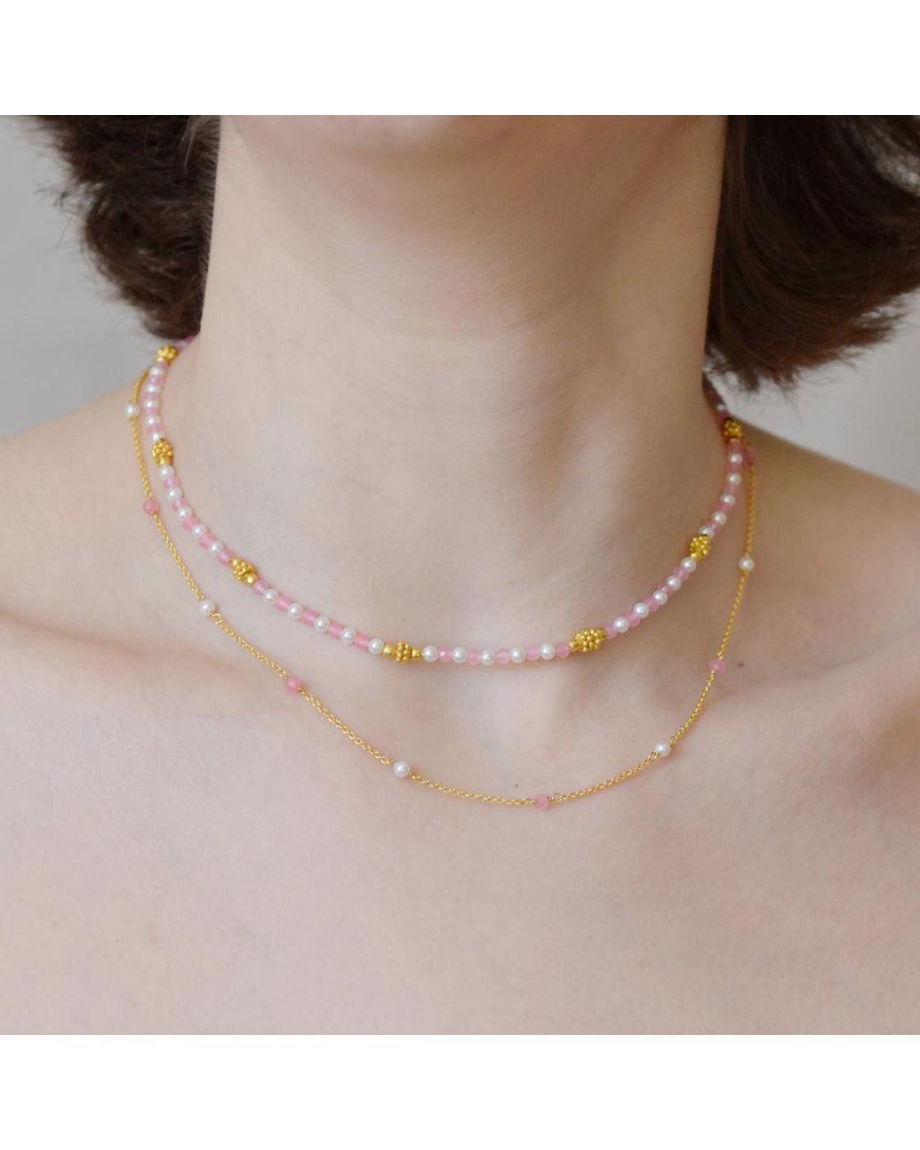 GEM BAZAAR Pink Sands Necklace