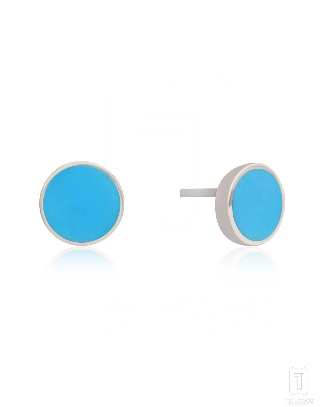The Jewelz Blue Sterling Studs for men
