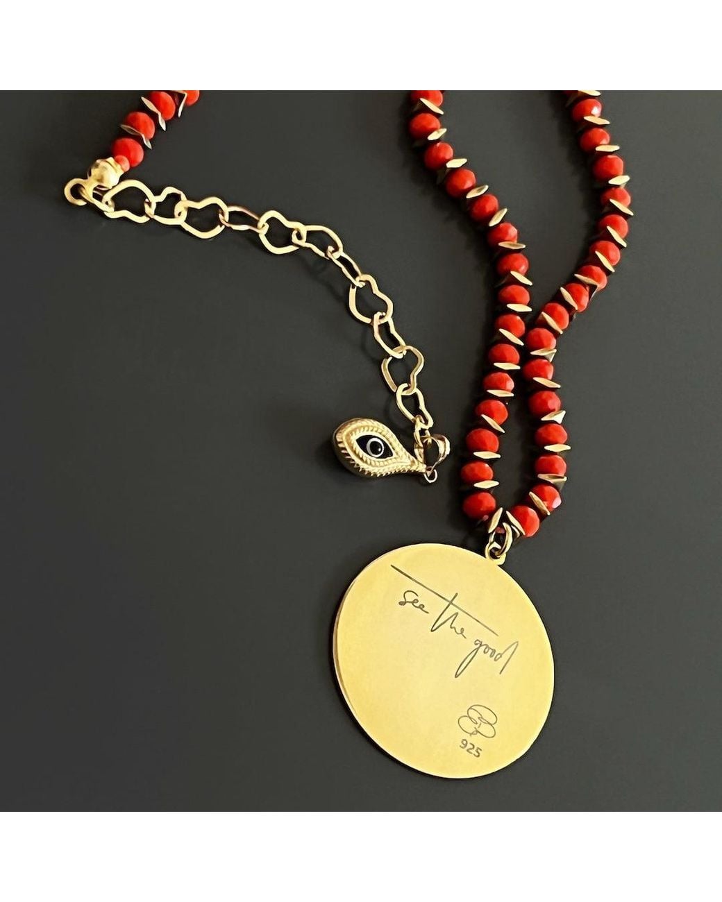 Ebru Jewelry Brown See The Good Choker Necklace