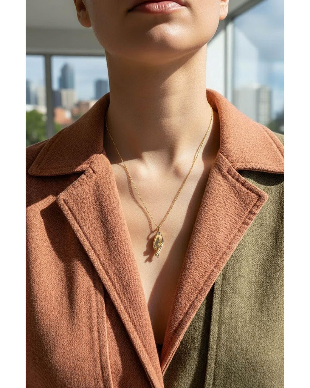 Astor & Orion Metallic Good Luck Charm Necklace On Sterling