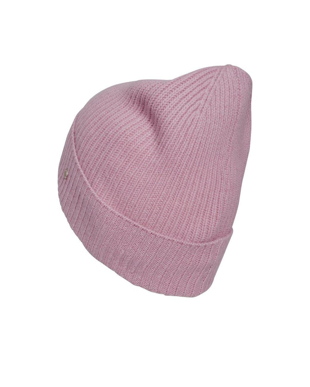 tirillm Purple Holly Rib Knitted Cashmere Beanie, Dusty