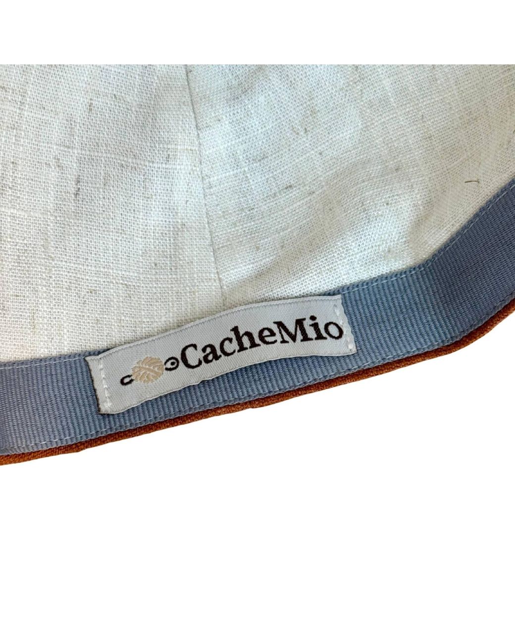 Cachemio Brown Tobacco Minimalist Linen Baseball Cap for men