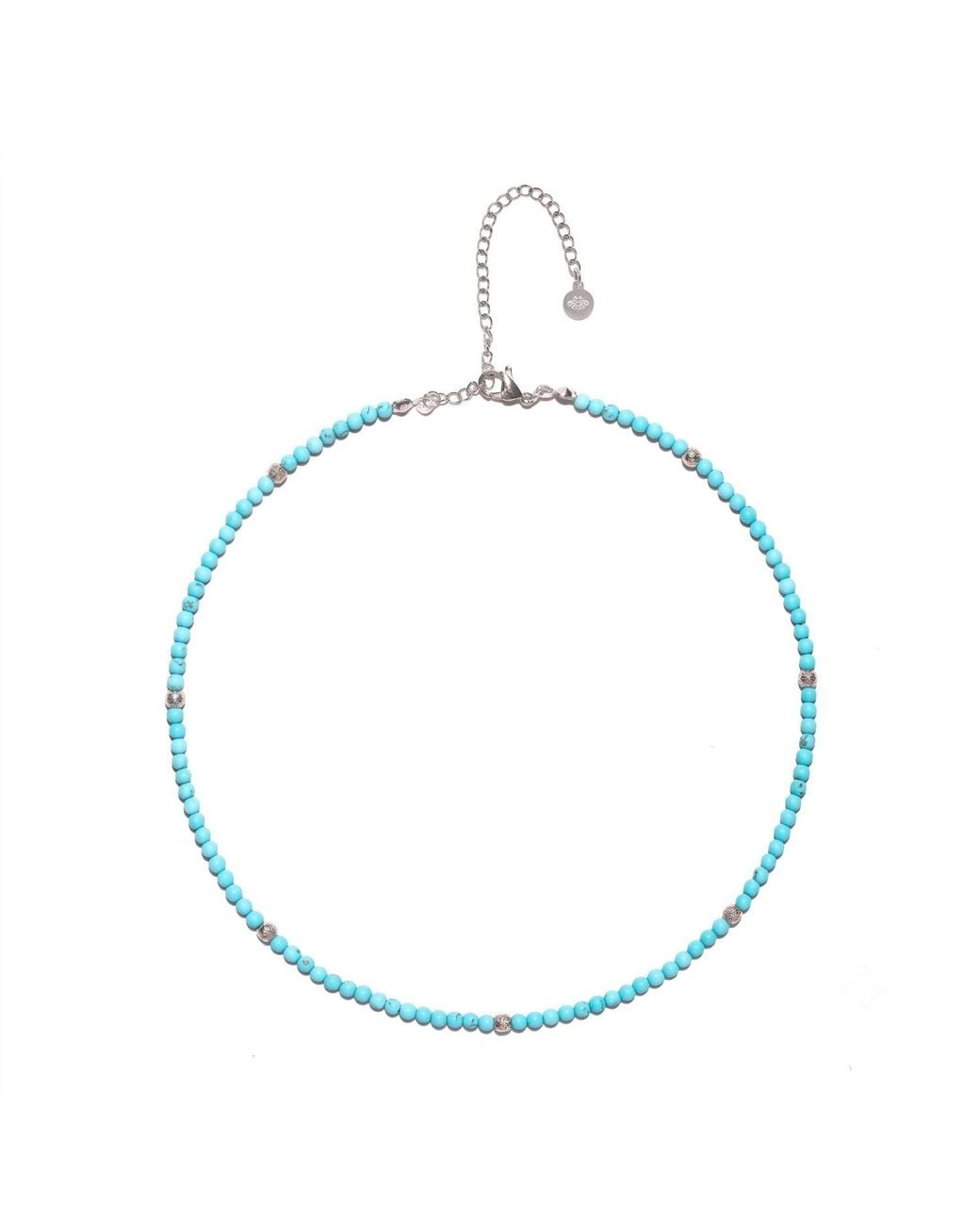 Seven Saints Blue Accented Choker Necklace
