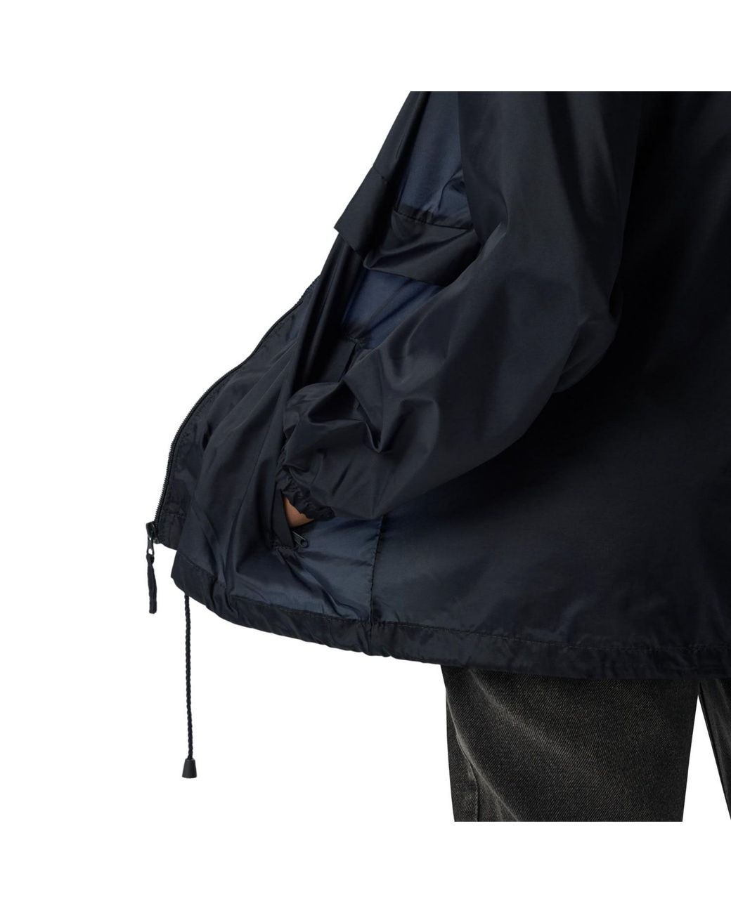 Anchor and Crew Blue Athletic Decline Sports Club League Embroidered Windbreaker Coat