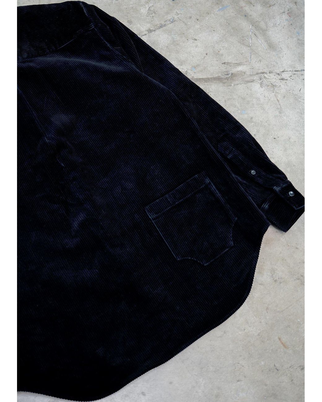 Éclectique Black Corduroy Button-Up Shirt for men