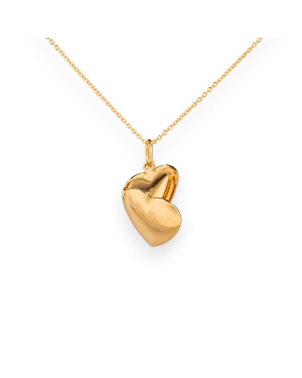 Belinda Jewelz Metallic Heart Locket Pendant Necklace