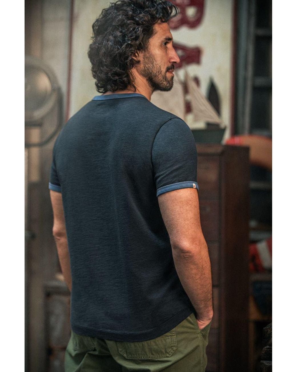&SONS Trading Co Blue Ringer T-Shirt for men
