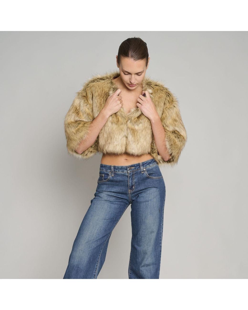 Love and Nostalgia Natural Little Fur Coat