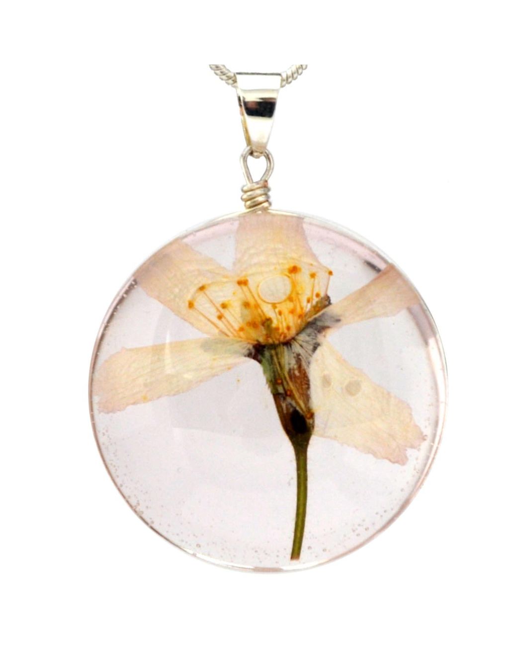 Laura Daili Pink Neutrals Glass Pendant