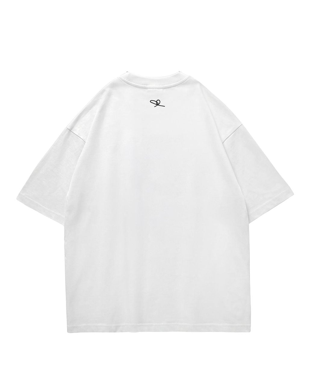 X Ilona Blue Red Universal Fit Graffiti Baby Bear Organic Cotton Chain Link Embroidery Tee for men