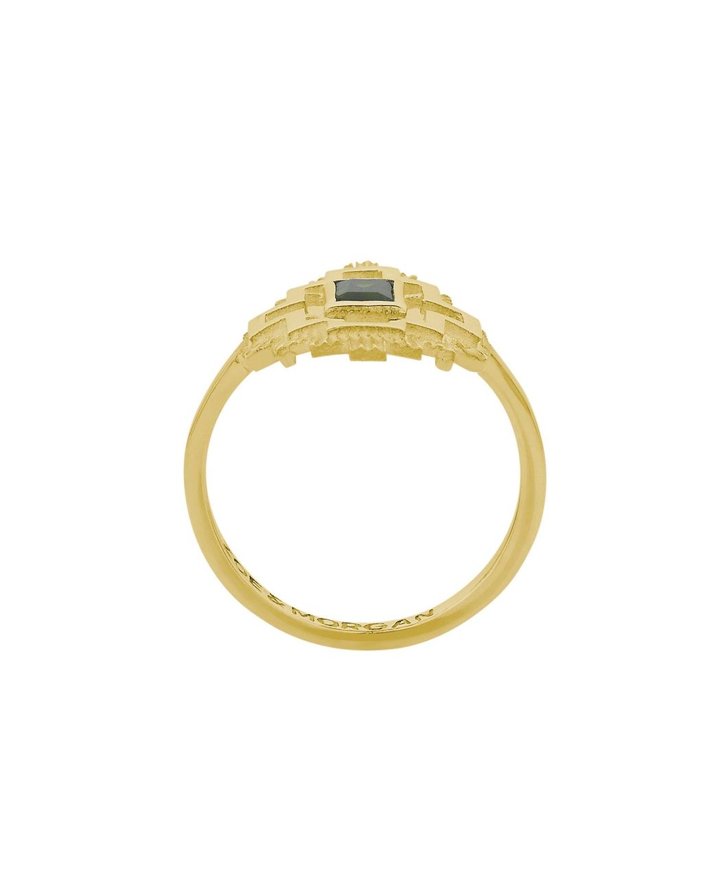 Zoe & Morgan Metallic Munay Ring Gold Chrome