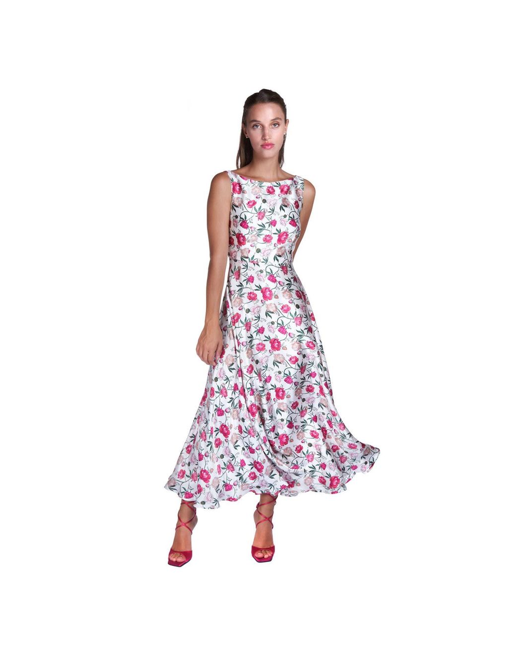Sofia Tsereteli Purple Peony Evening Dress
