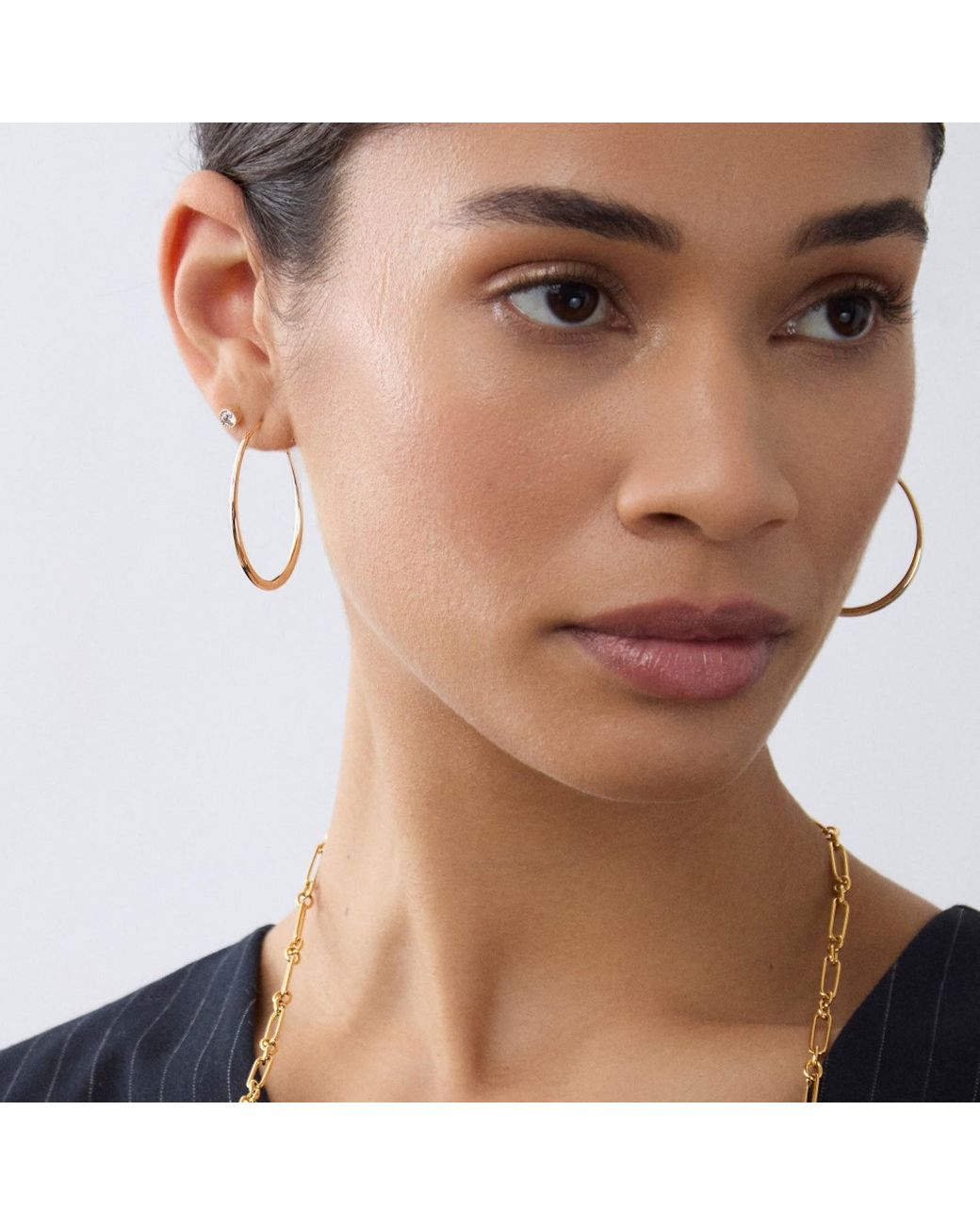 Dinny Hall Metallic Signature Medium Hoops