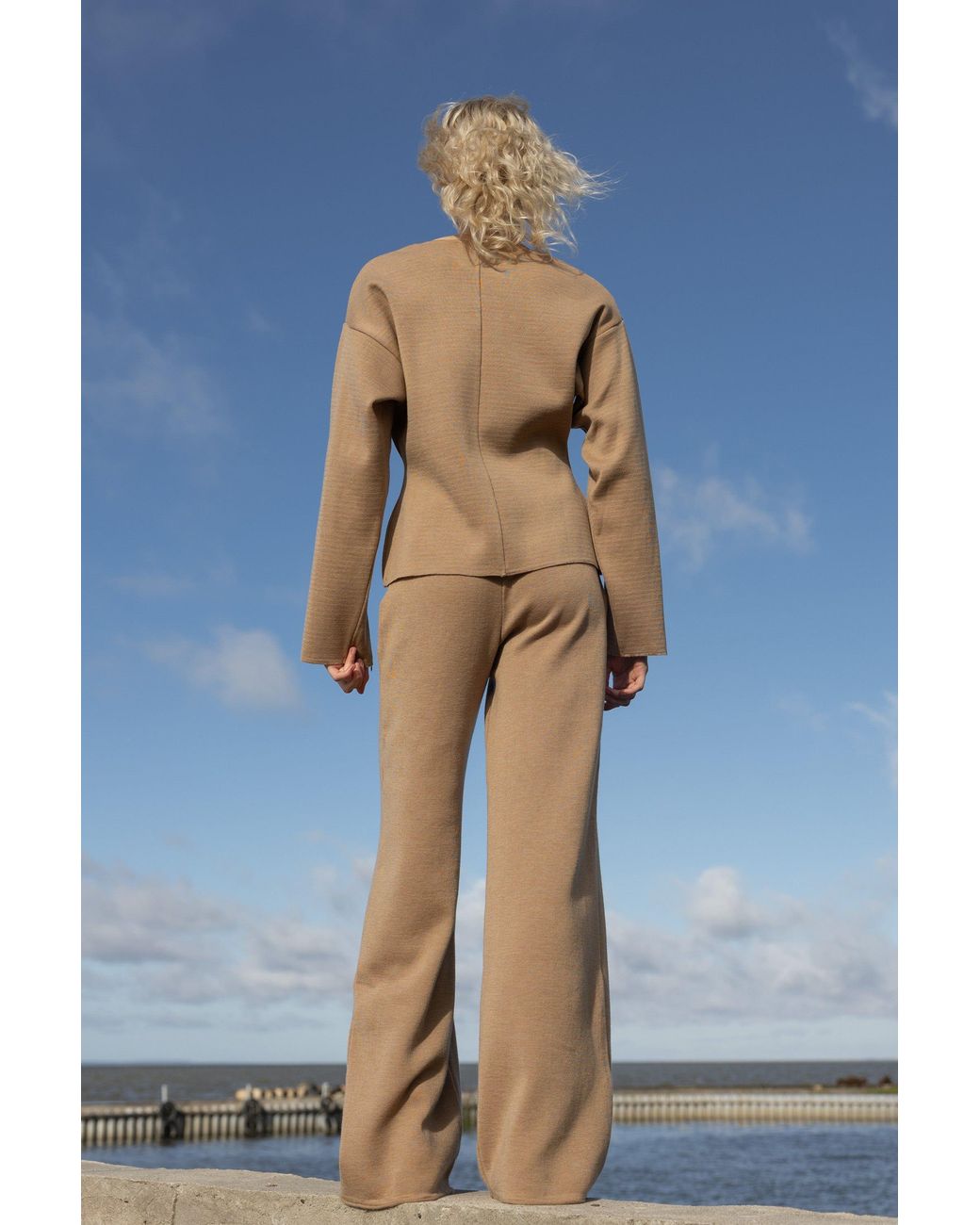 SALANIDA Natural Galante Knitted 100% Merino Blazer