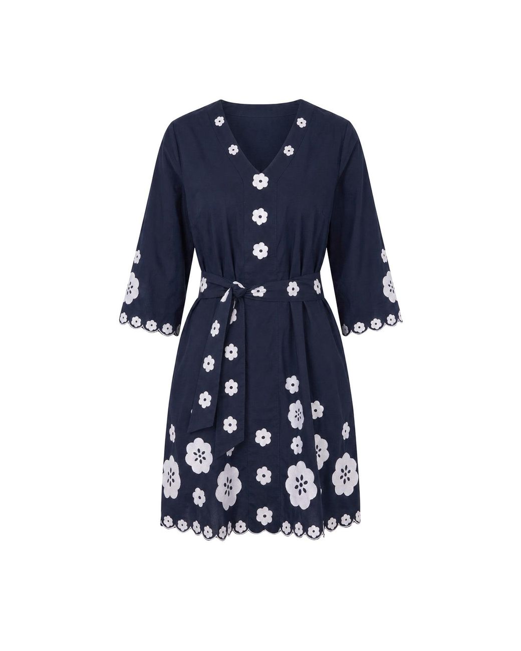 Adrift Clothing Blue Sacha Shift Dress