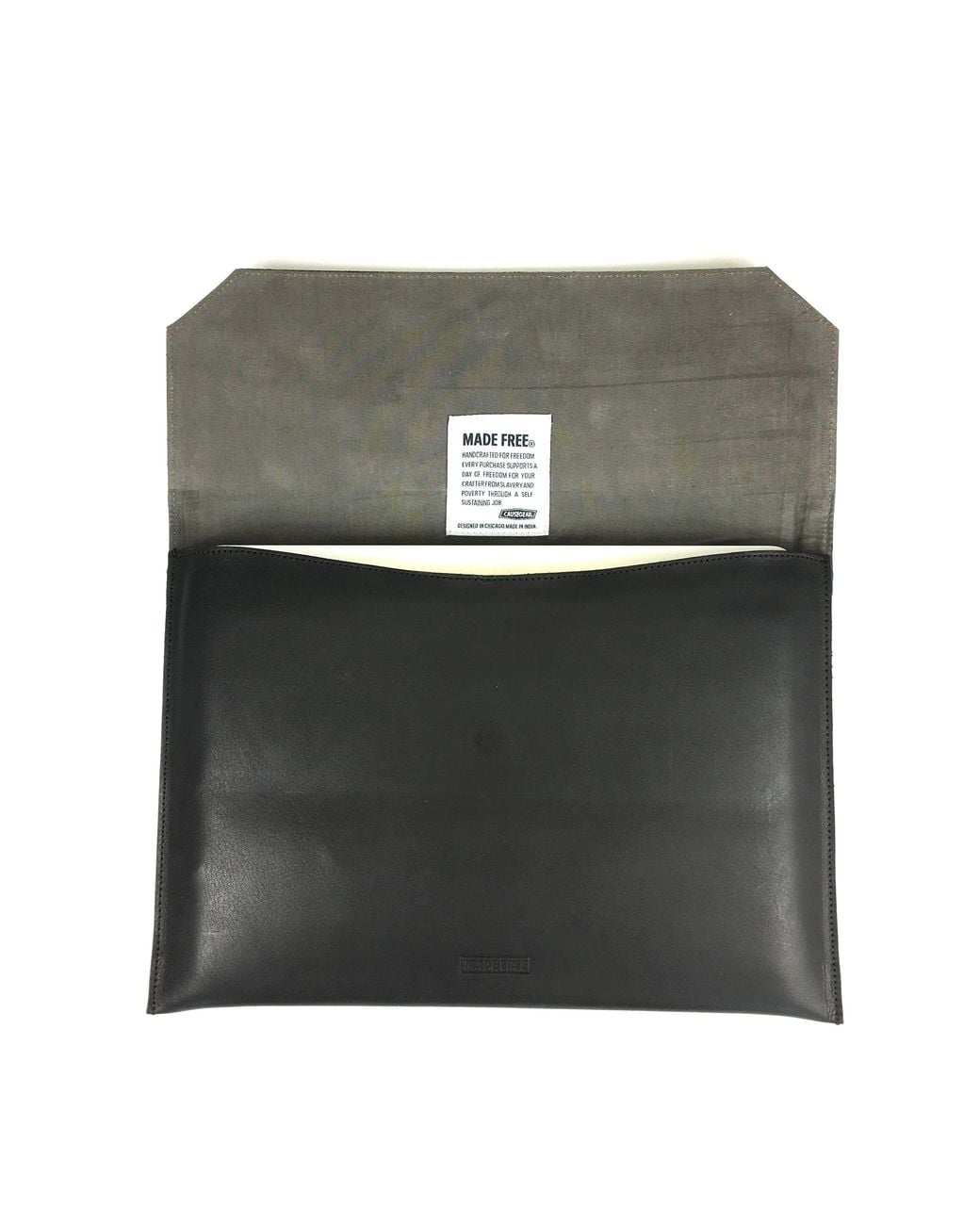 Made Free Black Laptop Case Leather for men
