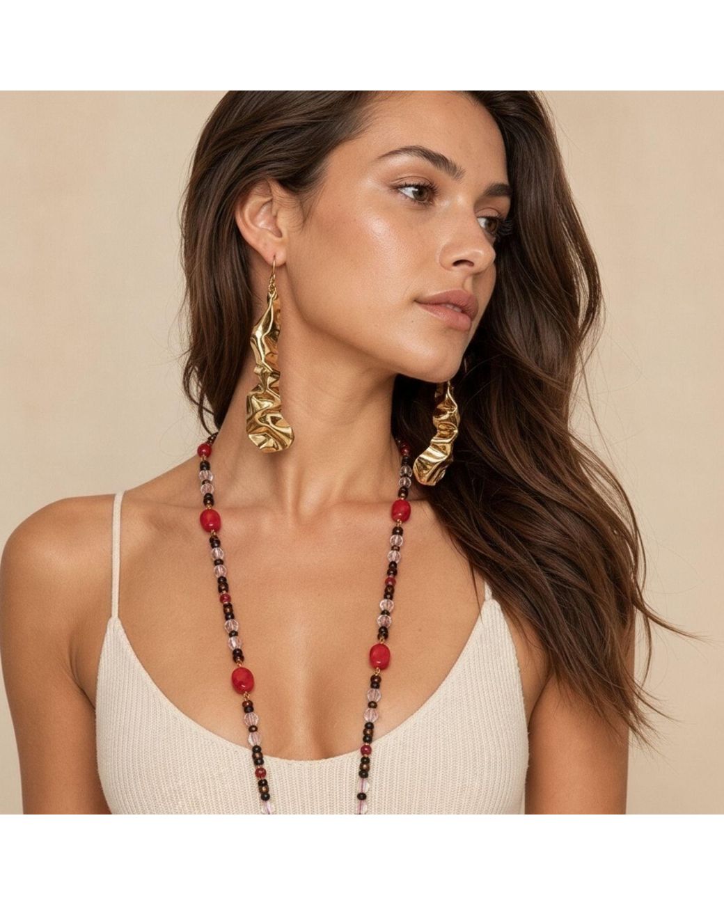 Jaredjamin Metallic Solange Hand-Formed Drop Earrings