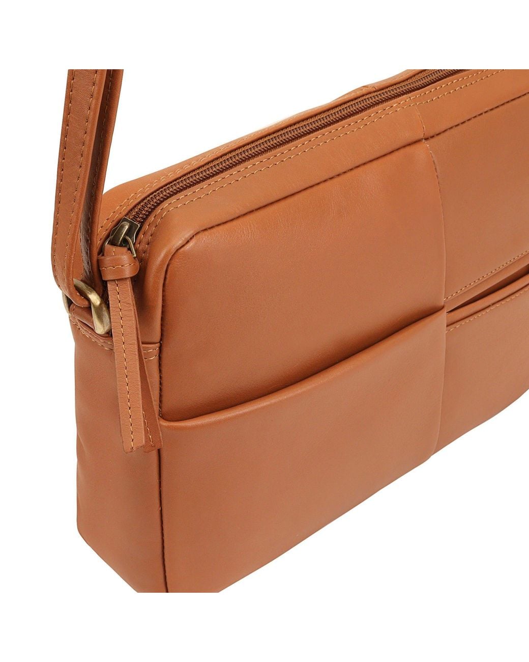 Lloyd Baker Brown Batian Leather Crossbody Bag