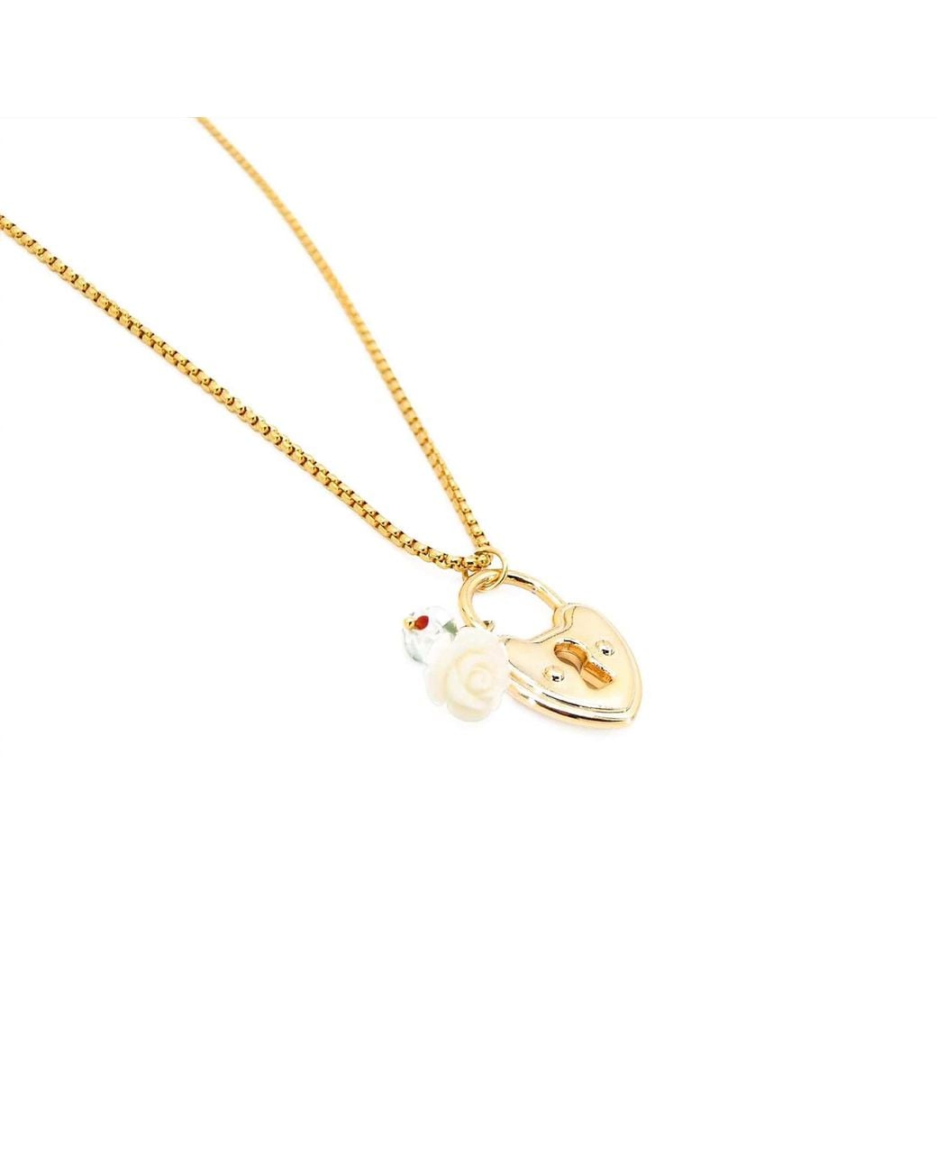 ADIBA Metallic The Lock Handmade Necklace