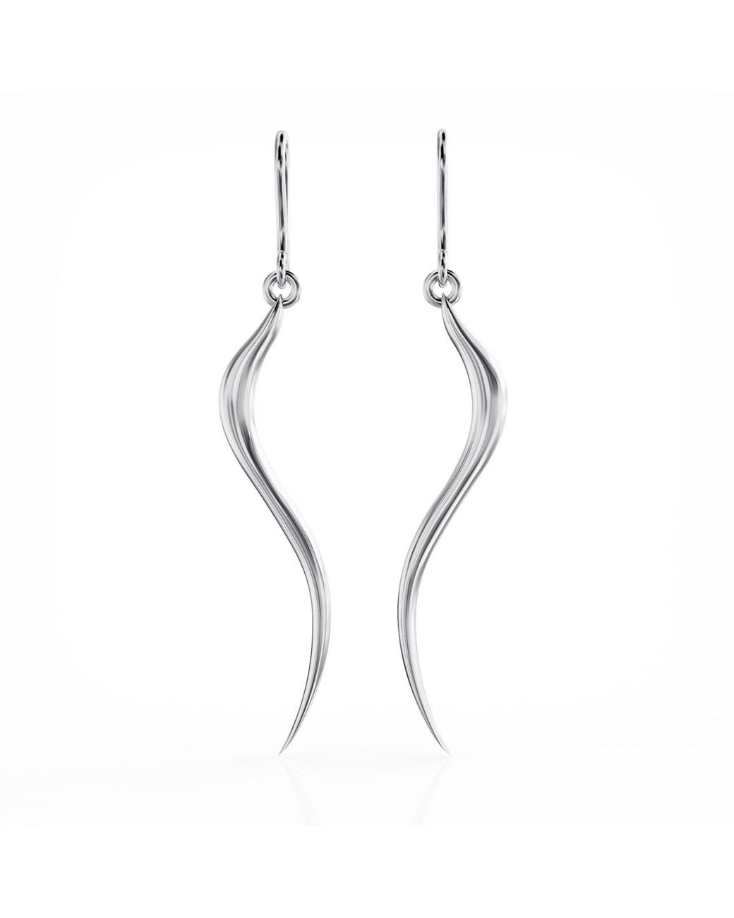 Linda Fiore Metallic Swirl Earrings