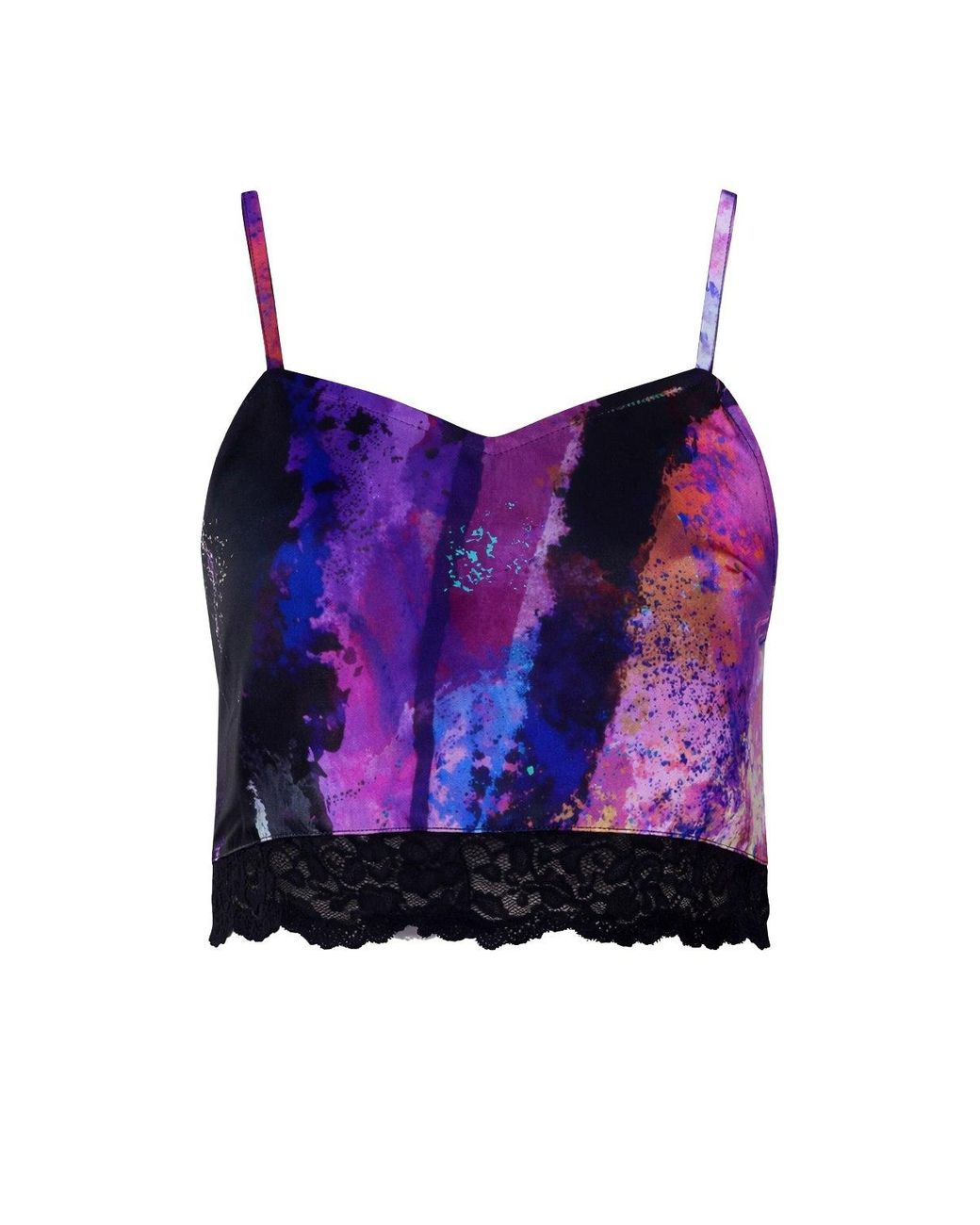 Zafur Purple Half Cami