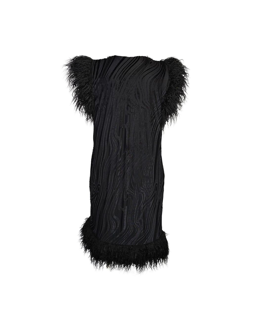 Jennafer Grace Black Zenobia Psyche Faux Fur Trim Vest