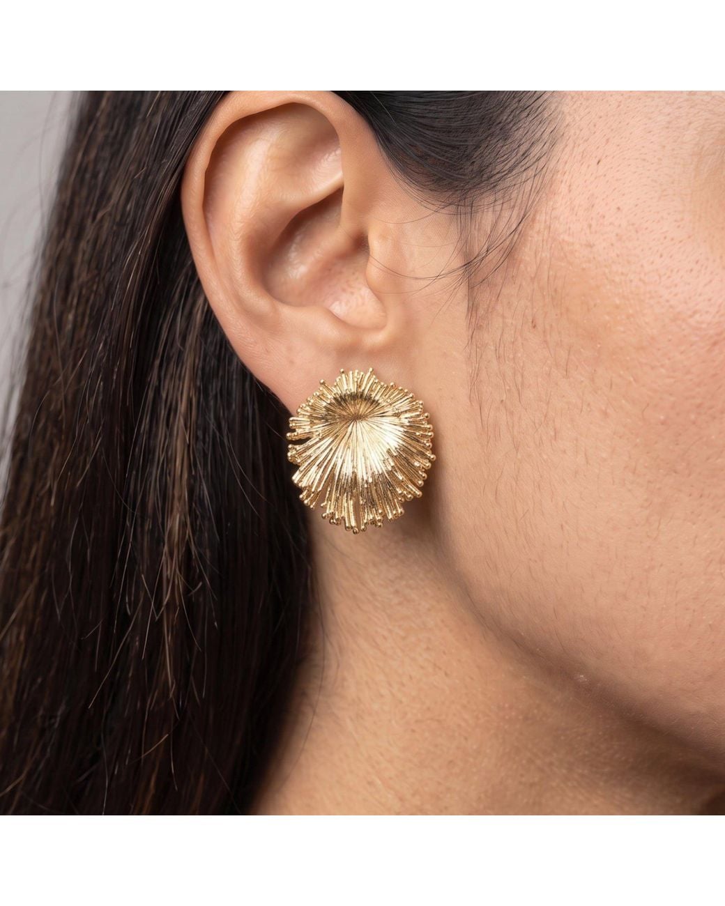 Uchi and Soto Metallic Kin Statement Stud Earrings