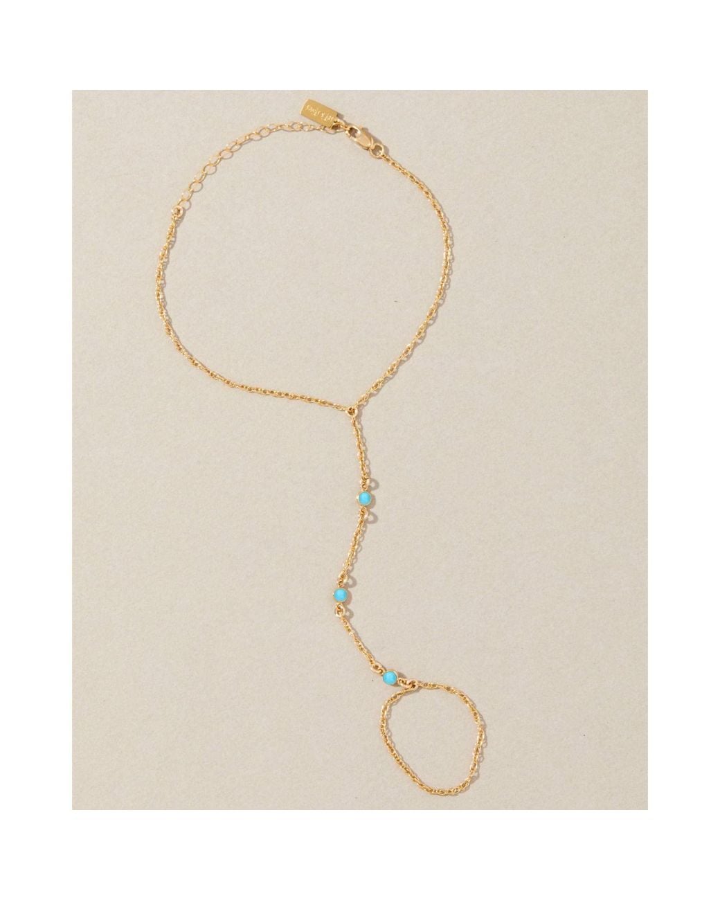 SET & STONES Metallic Cyrus Hand Chain