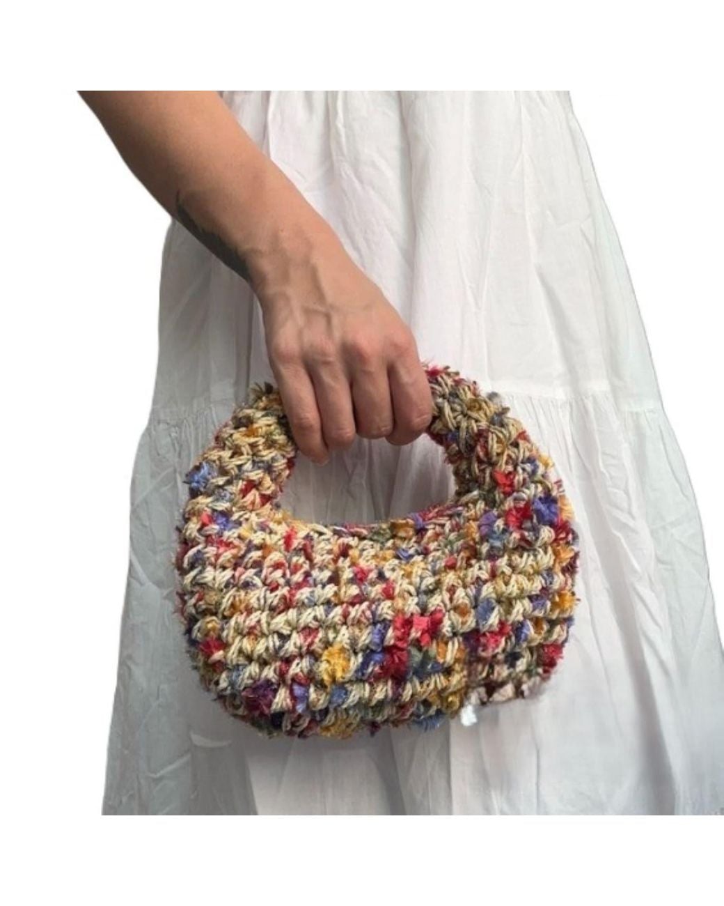 Springmoonatelier Brown Handmade Bohemian Straw Micro Bag – Timeless & Artisanal