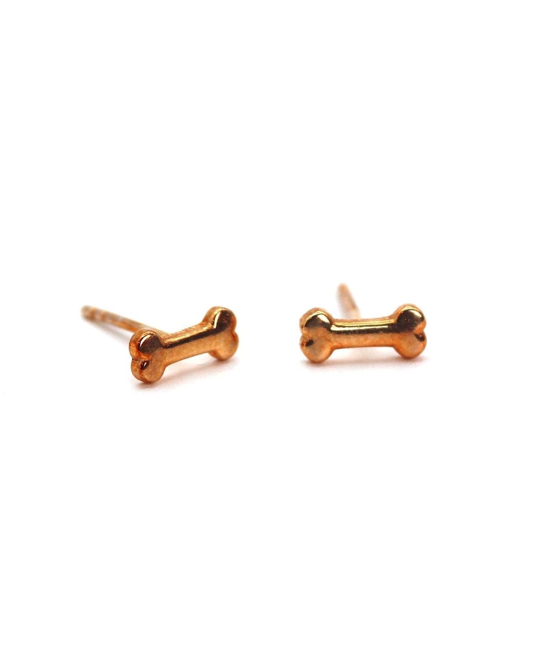 VicStoneNYC Fine Jewelry Metallic Dog Bone Vermeil Earrings