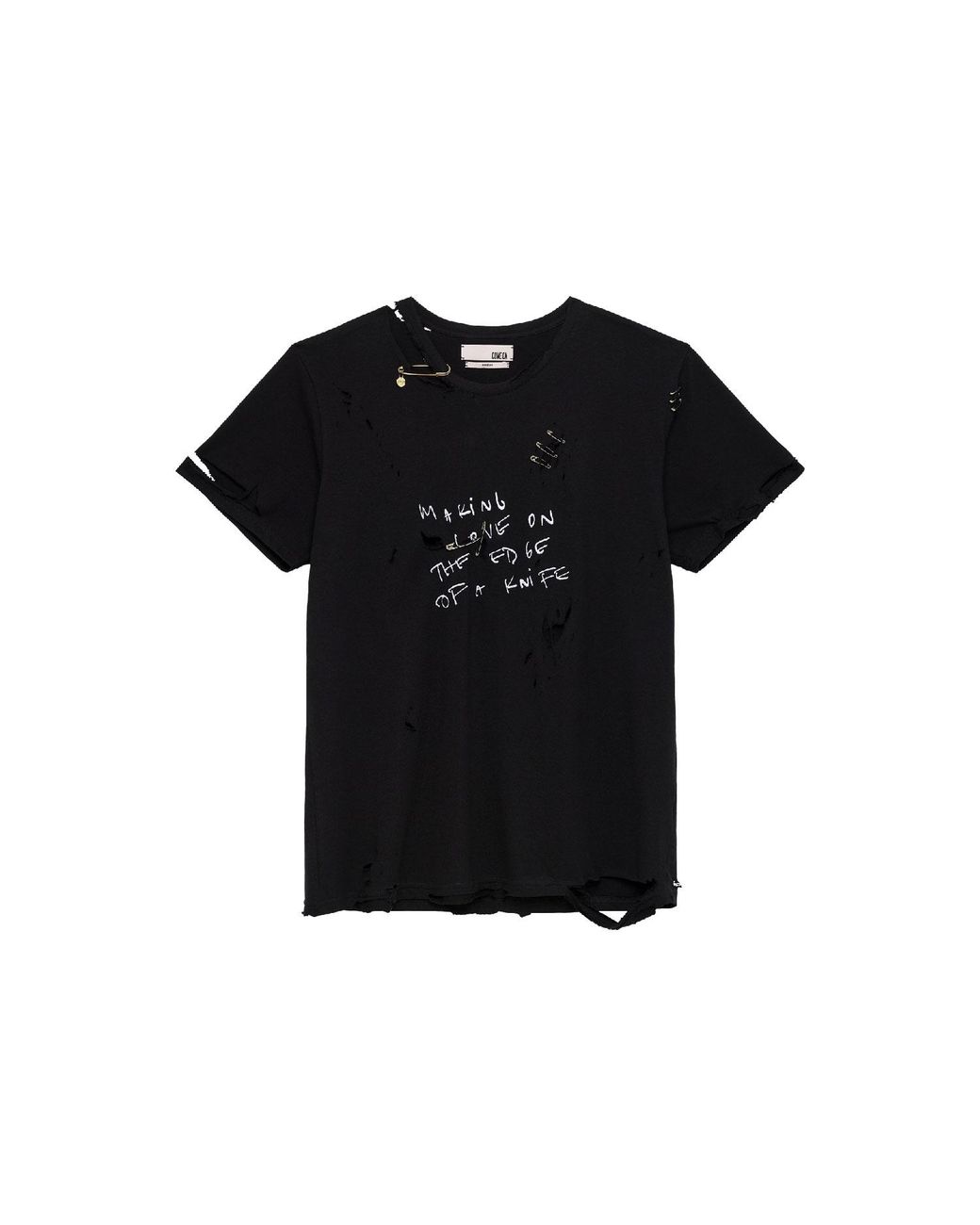 Come on Black April Skies Organic Cotton T-Shirt for men