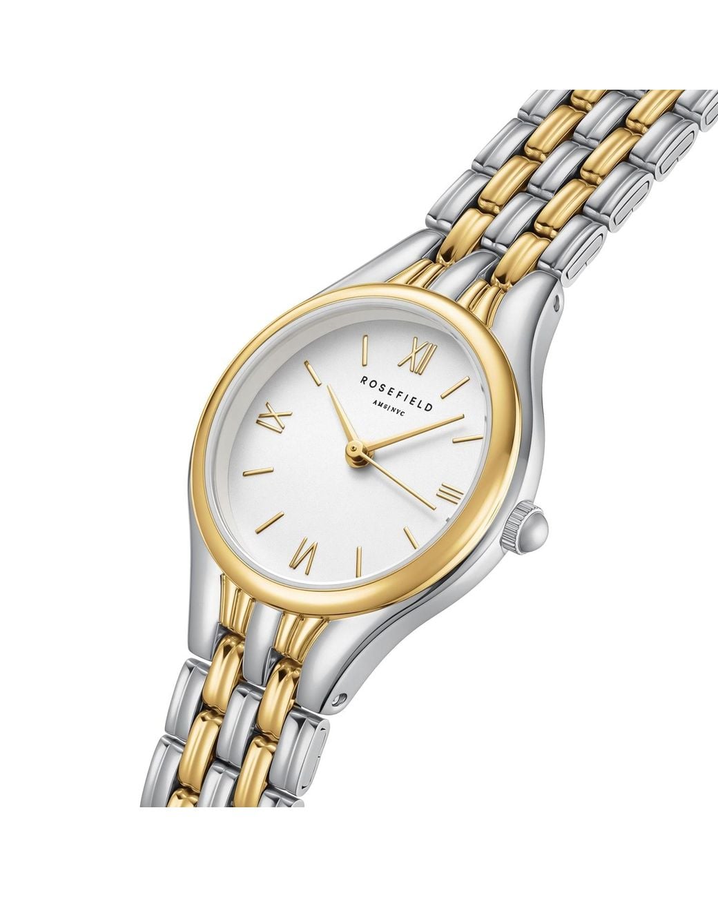 ROSEFIELD Metallic Muse Dial Two Tone Bracelet Watch