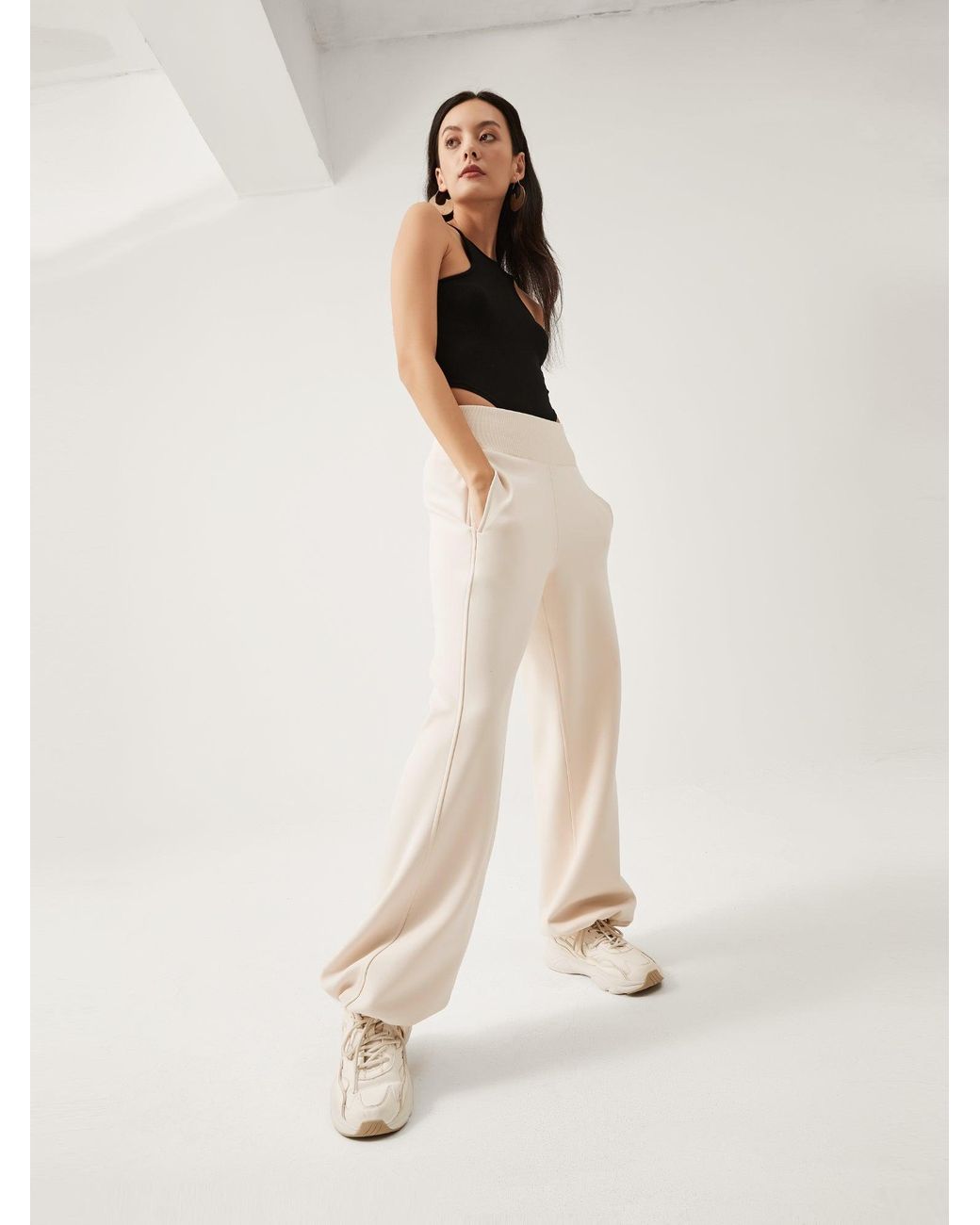 Supesu Natural Cubby Sweatpants, Wide Leg
