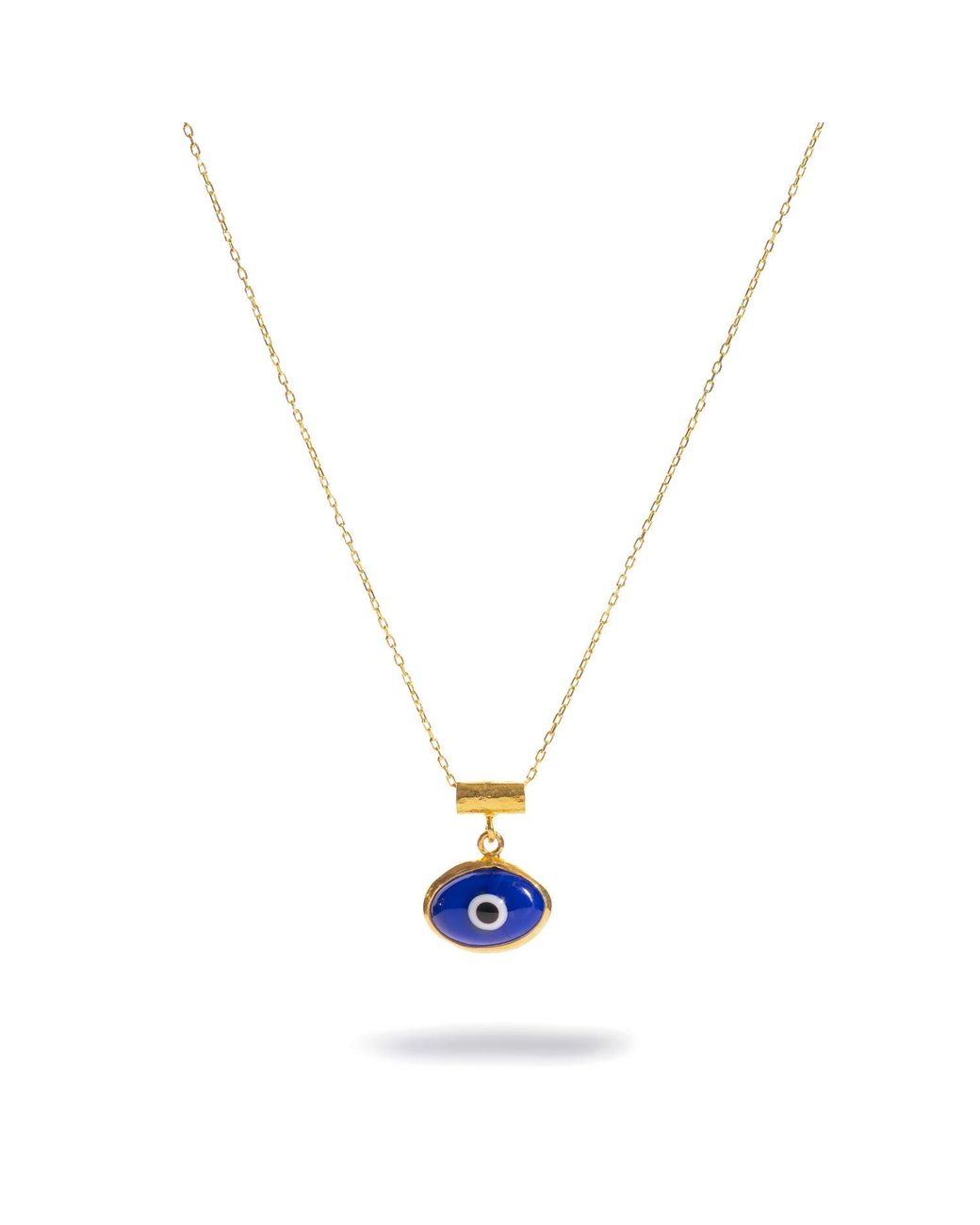 Ebru Jewelry White Watch Over Me Evil Eye Necklace