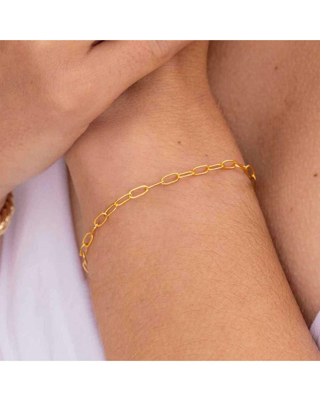 Formation Co. Jewellery Metallic Laura Mini Oval Link Bracelet