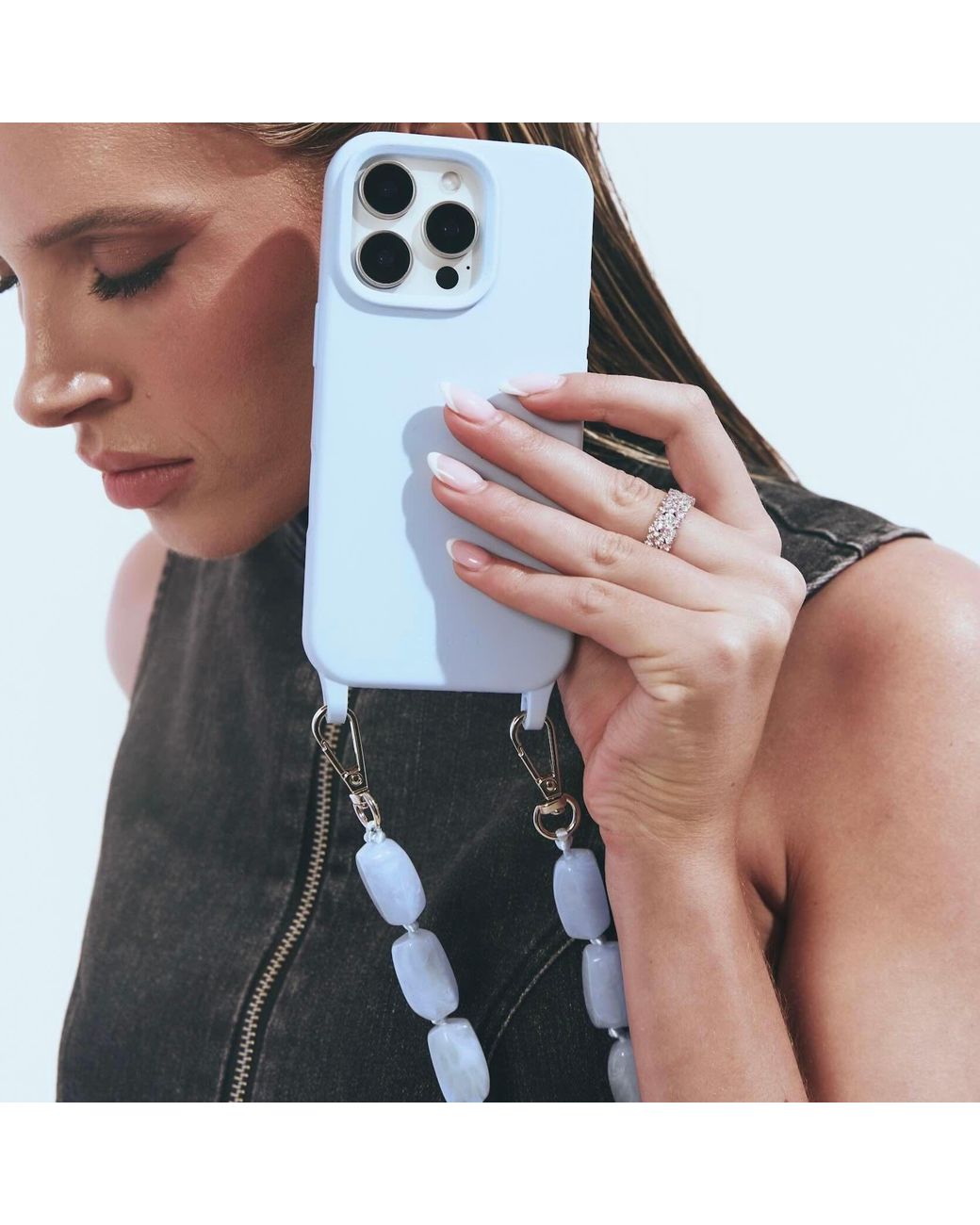 Cordée Cases Blue Phone Chain Set Glacier